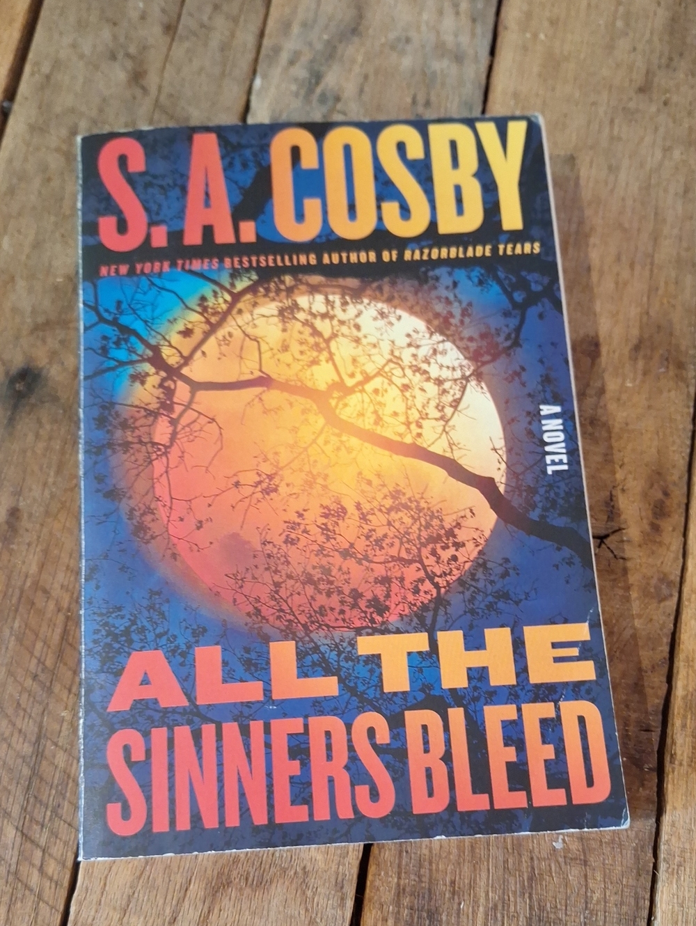 "All the Sinners Bleed" Paperback - S.A.Cosby